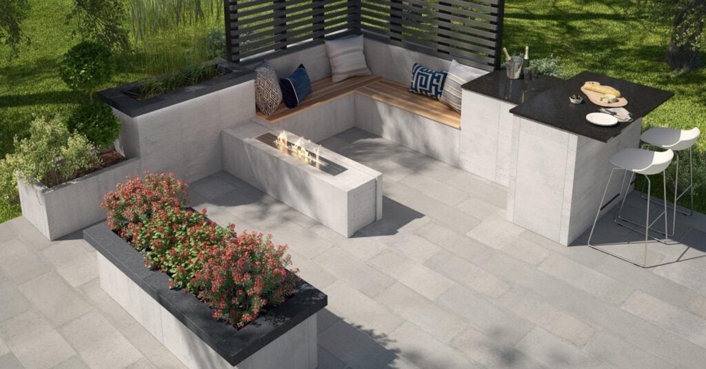 VR outdoor kitchens hardscape installation business