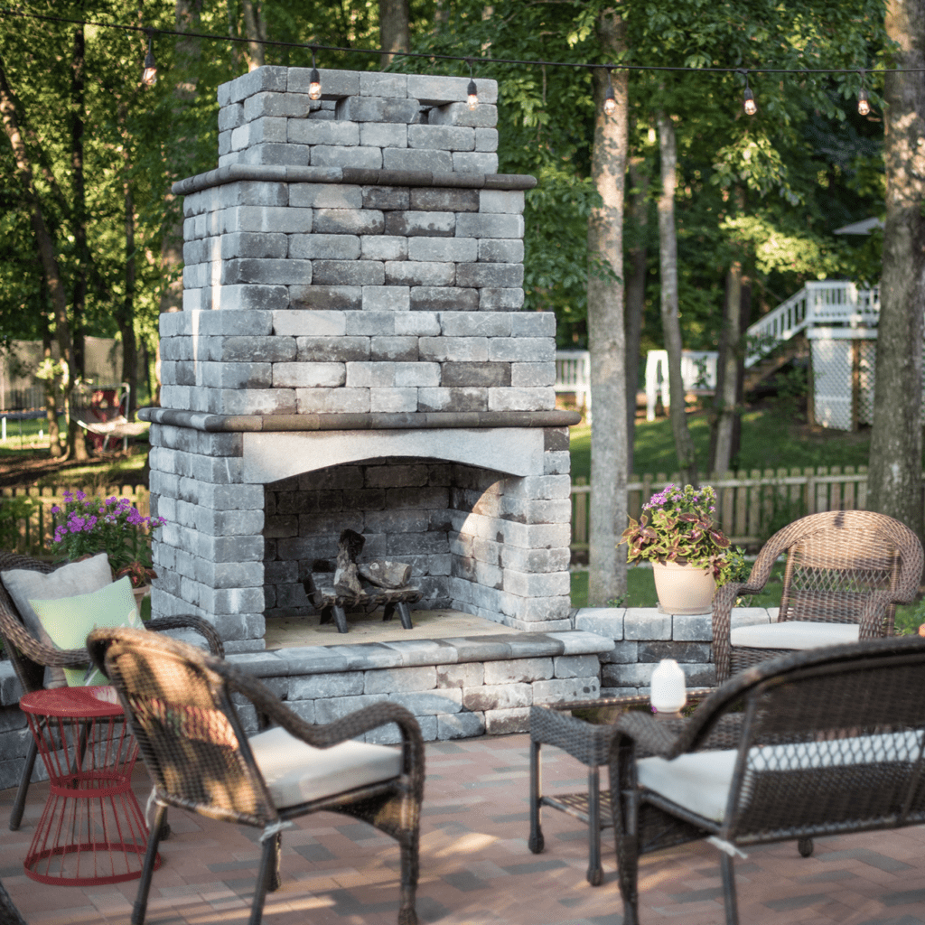 Dublin Traditional Fireplace Belgard Outdoor Fireplace