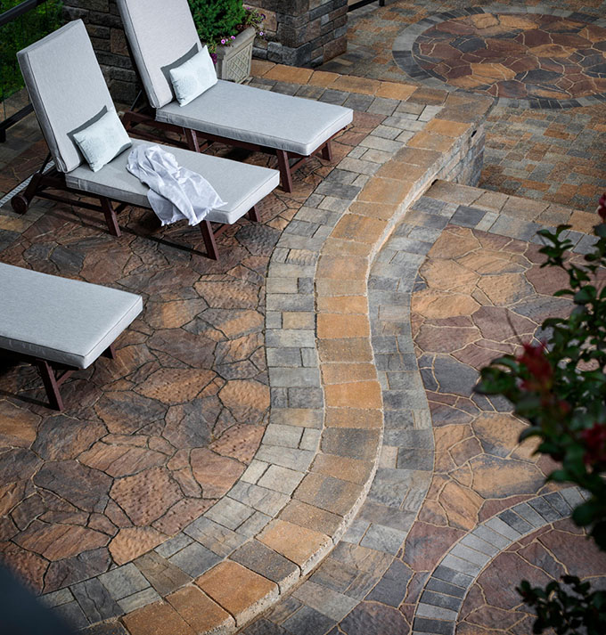 Paver patio using Belgard pavers