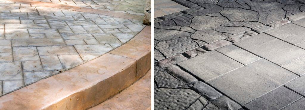 choosing between stamped concrete and pavers