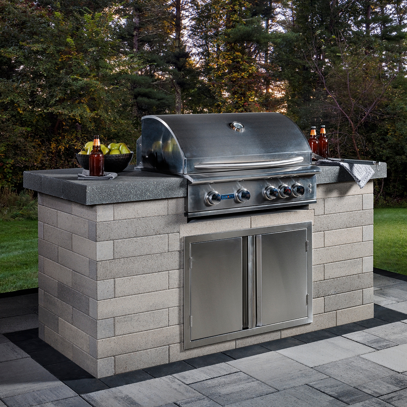 Belgard Metropolitan Denver CO Outdoor Kitchen Grill