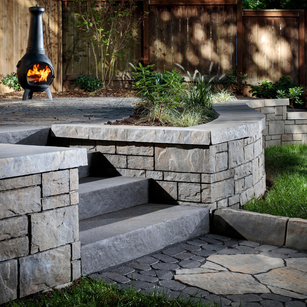 Modular Landscaping Wall Design Vancouver Ashlar Tandem