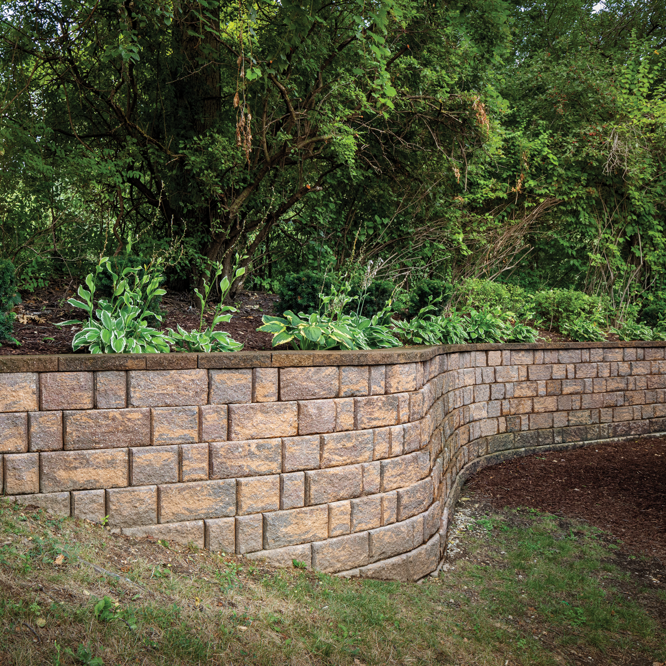 Belgard Retaining Walls Jacksonville FL: Diamond Stone Cut Garden Wall