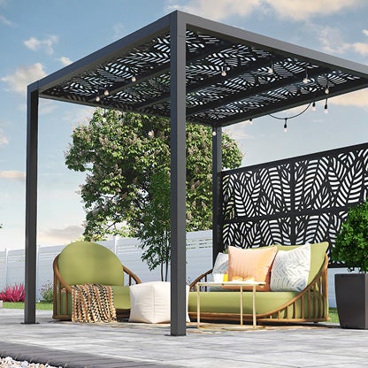 A Pergola by Barrette Outdoor Living® offers shade in style.
