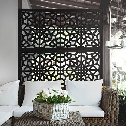 An Outdoor Decorative Screen Panel like this can be used as a as a stand-alone structure for adding privacy and blocking sun.
