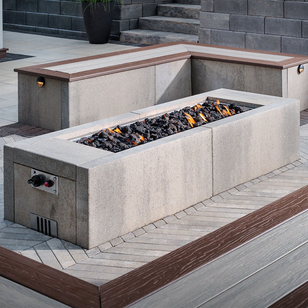 Belgard Artforms and Fire table. 